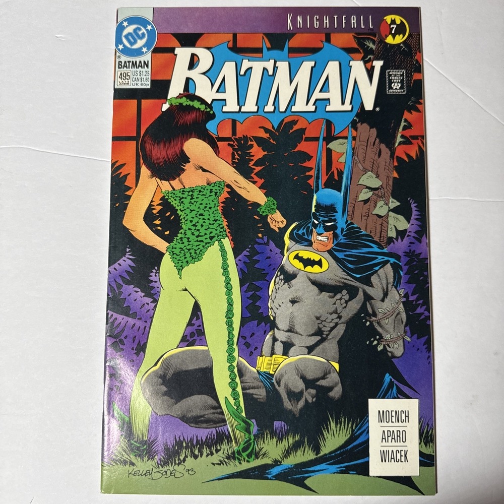 BATMAN #495 FIRST PRINT DC COMICS (1993) KNIGHTFALL PART 8 BANE POISON IVY